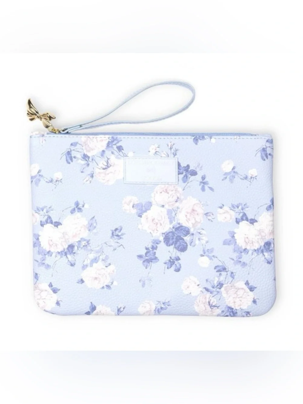 NWT LoveShackFancy × Target - Yoobi Everblooming Rosettes Pencil Case Blue